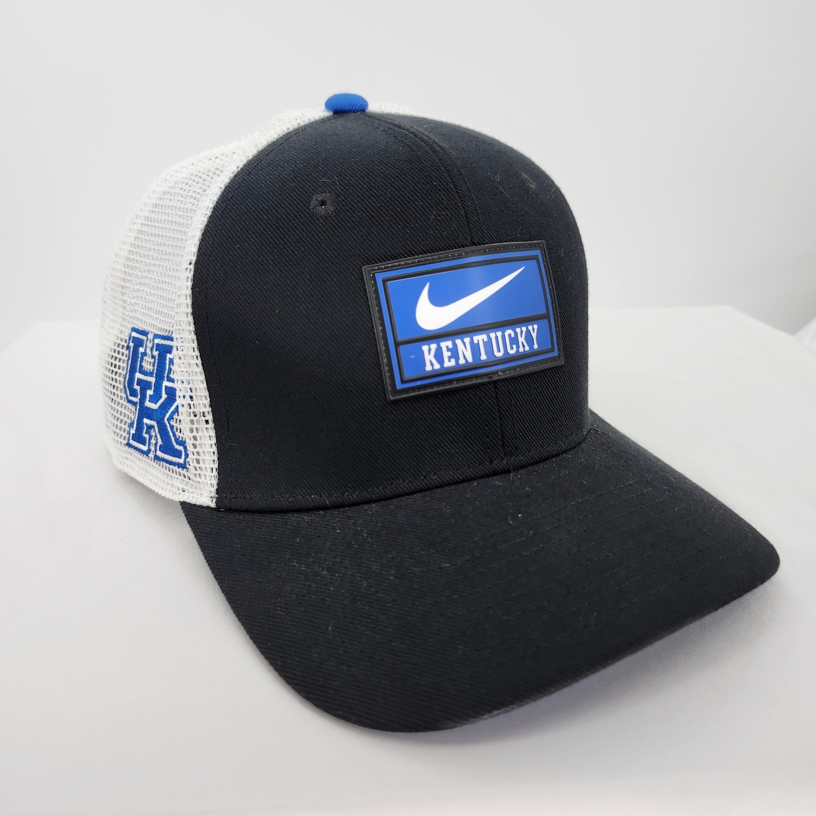 Nike Mens Kentucky Wildcats DriFit Rise Cap ML Black Trucker Hat Snapback